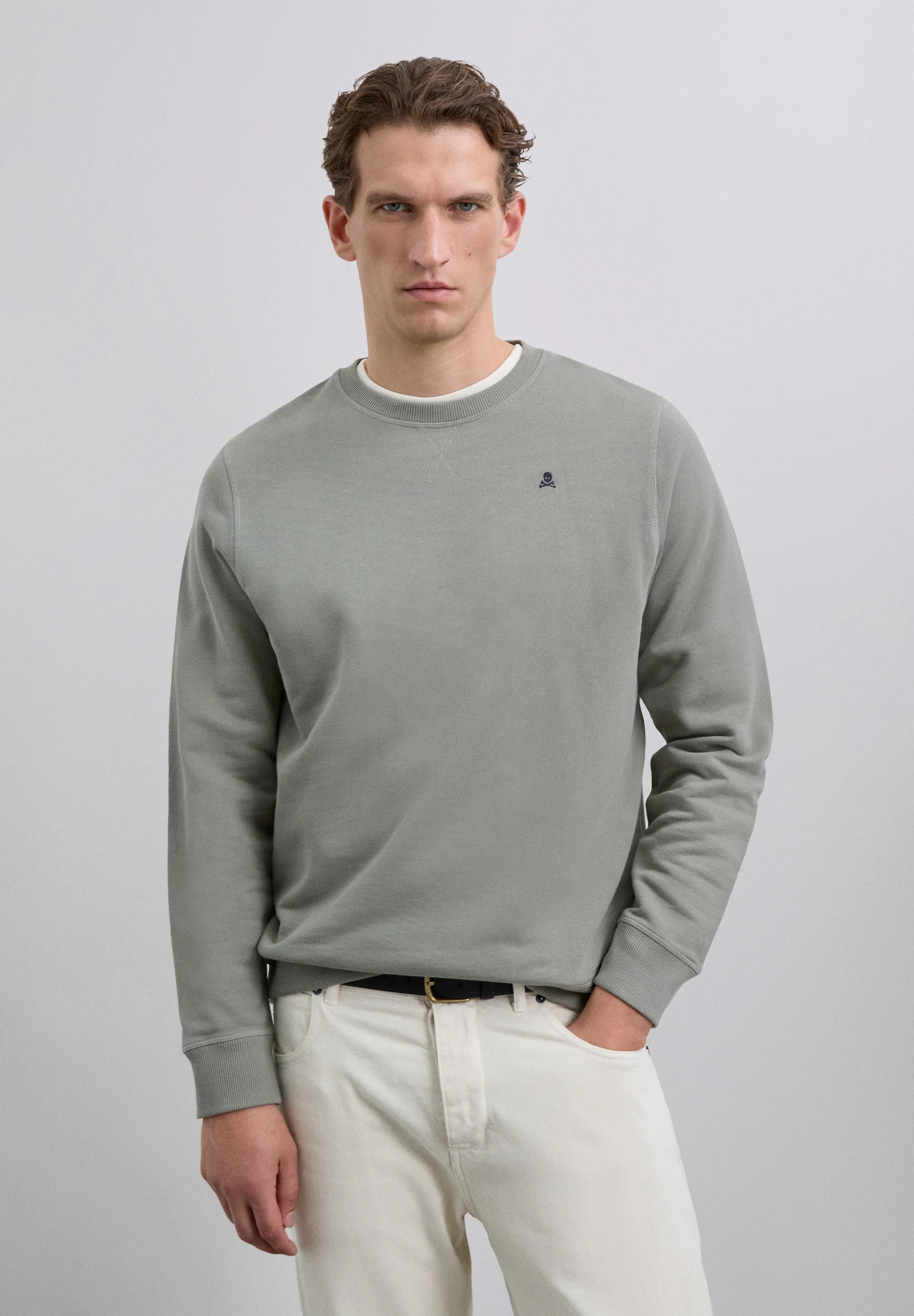 SUDADERA BÁSICA BORDADA CONTRASTE - Image 2