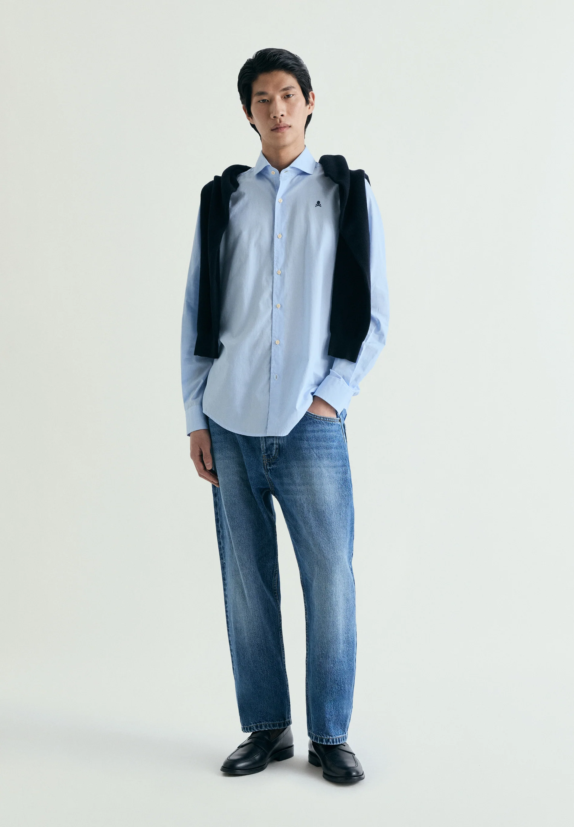 CAMISA RAYAS BORDADO CONTRASTE - Image 3