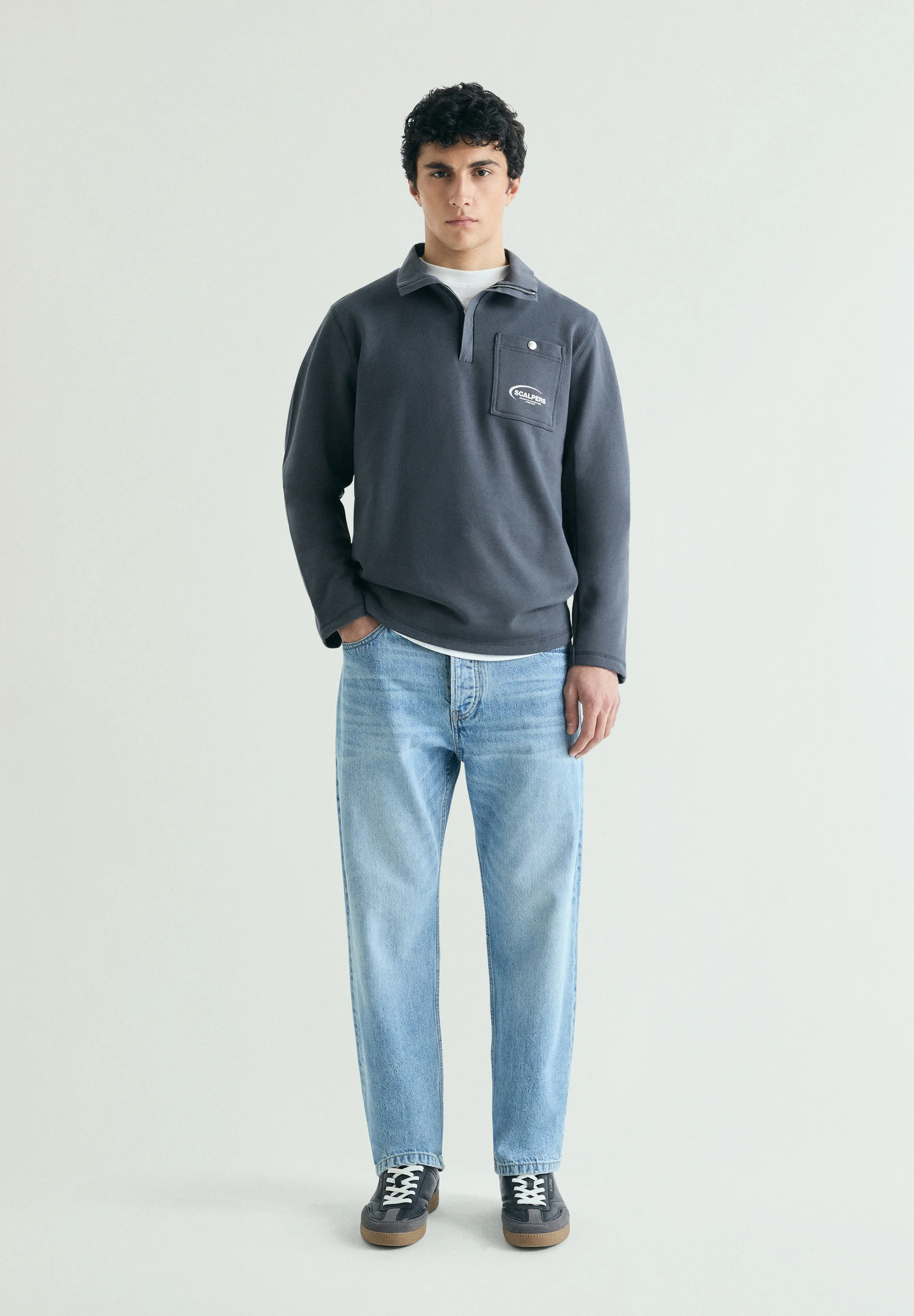 SUDADERA HALF ZIP BOLSILLO - Image 3