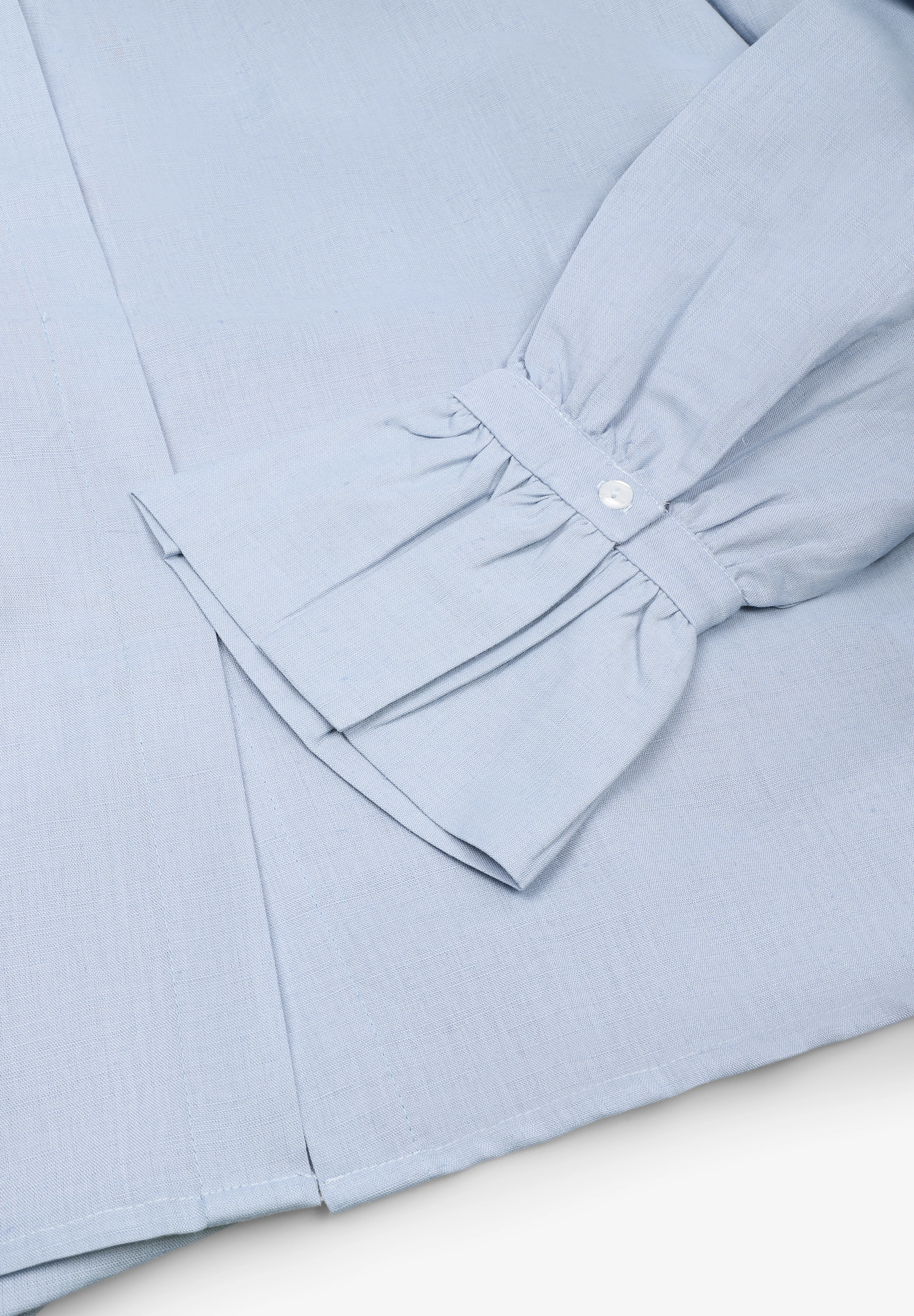 WERIT | CAMISA BALMORAL LINO AZUL - Image 4
