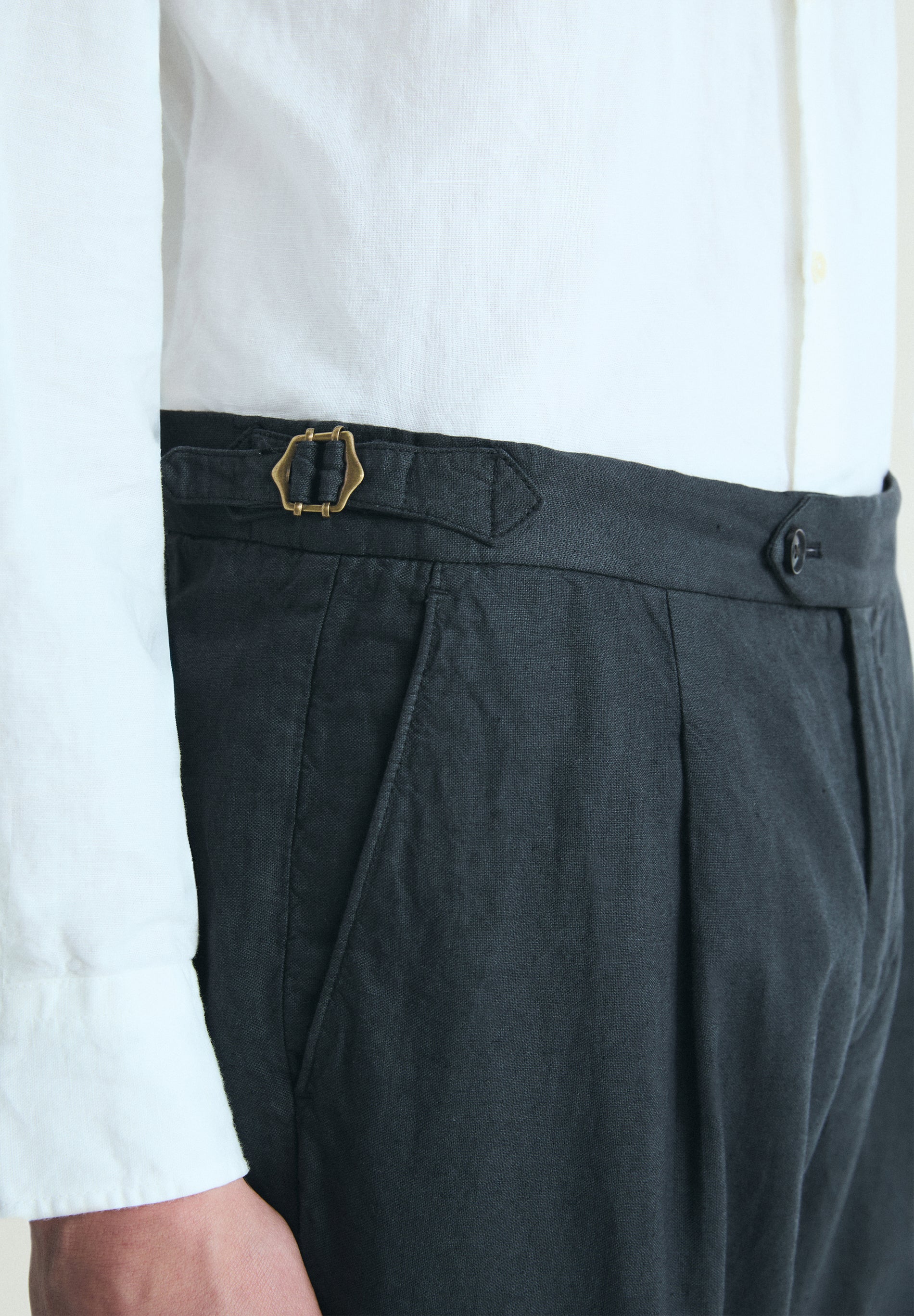 PANTALÓN TRAJE LINO - Image 3