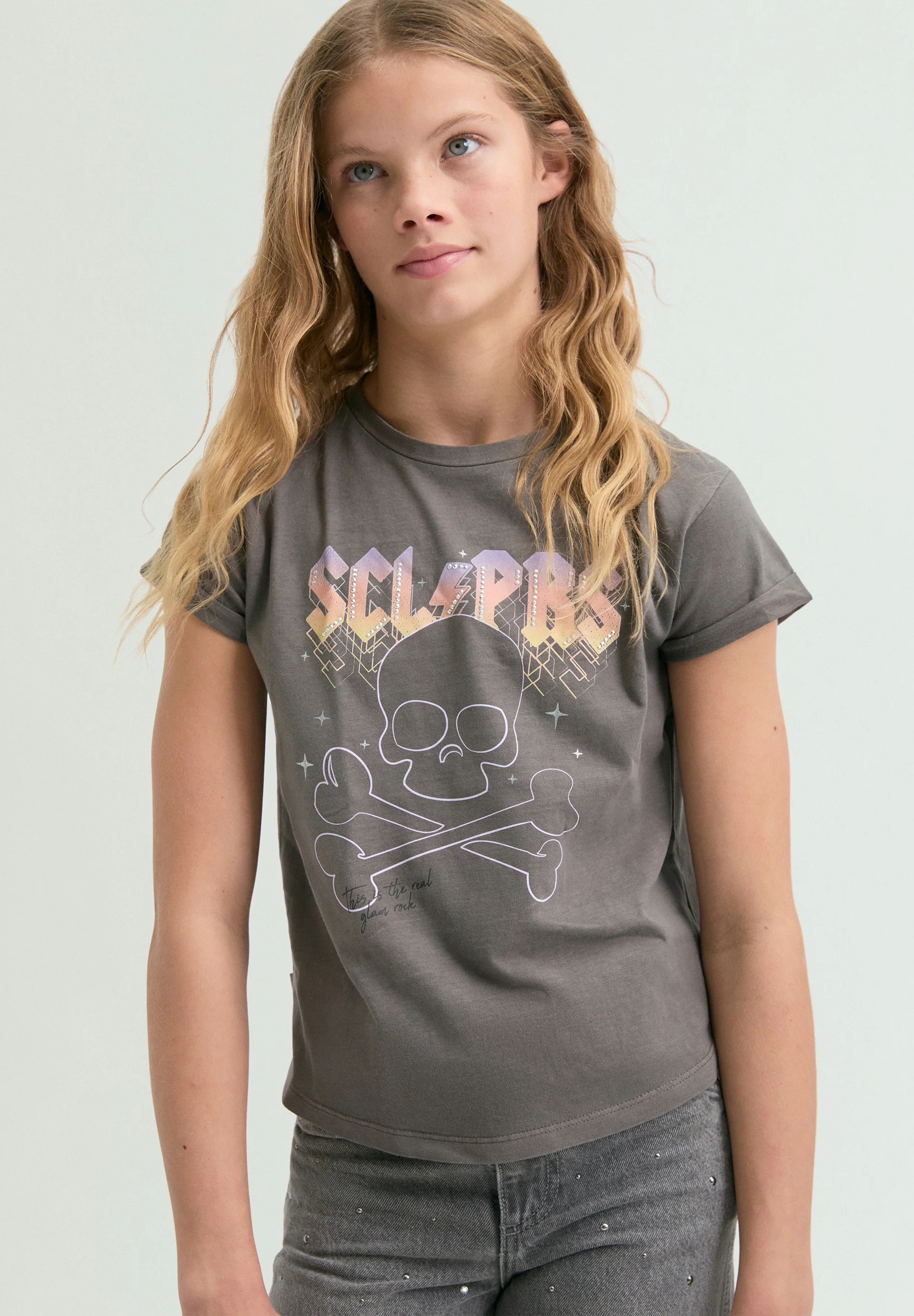 CAMISETA ESTAMPADA STRASS - Image 2