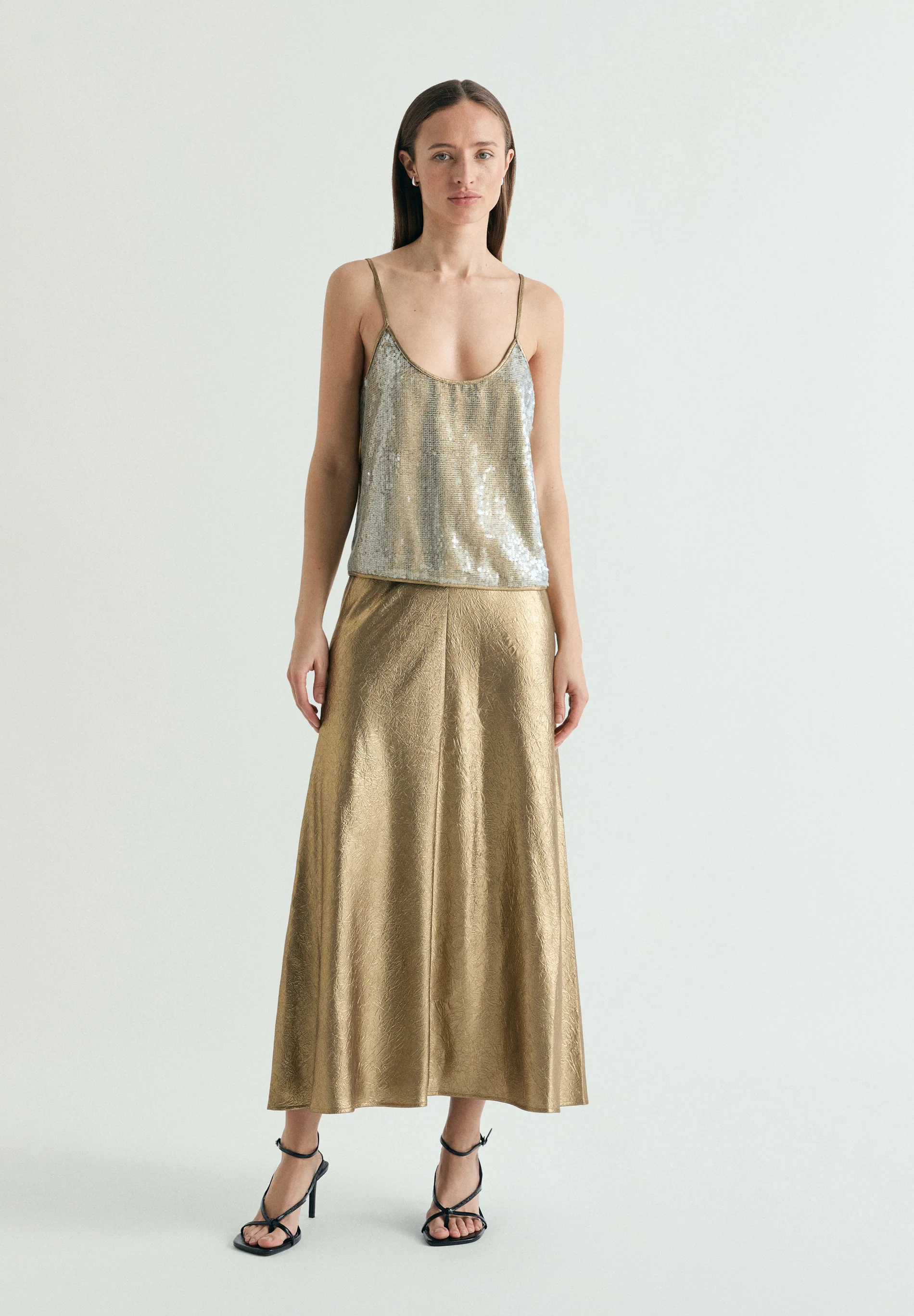 FALDA MIDI METALIZADA - Image 4