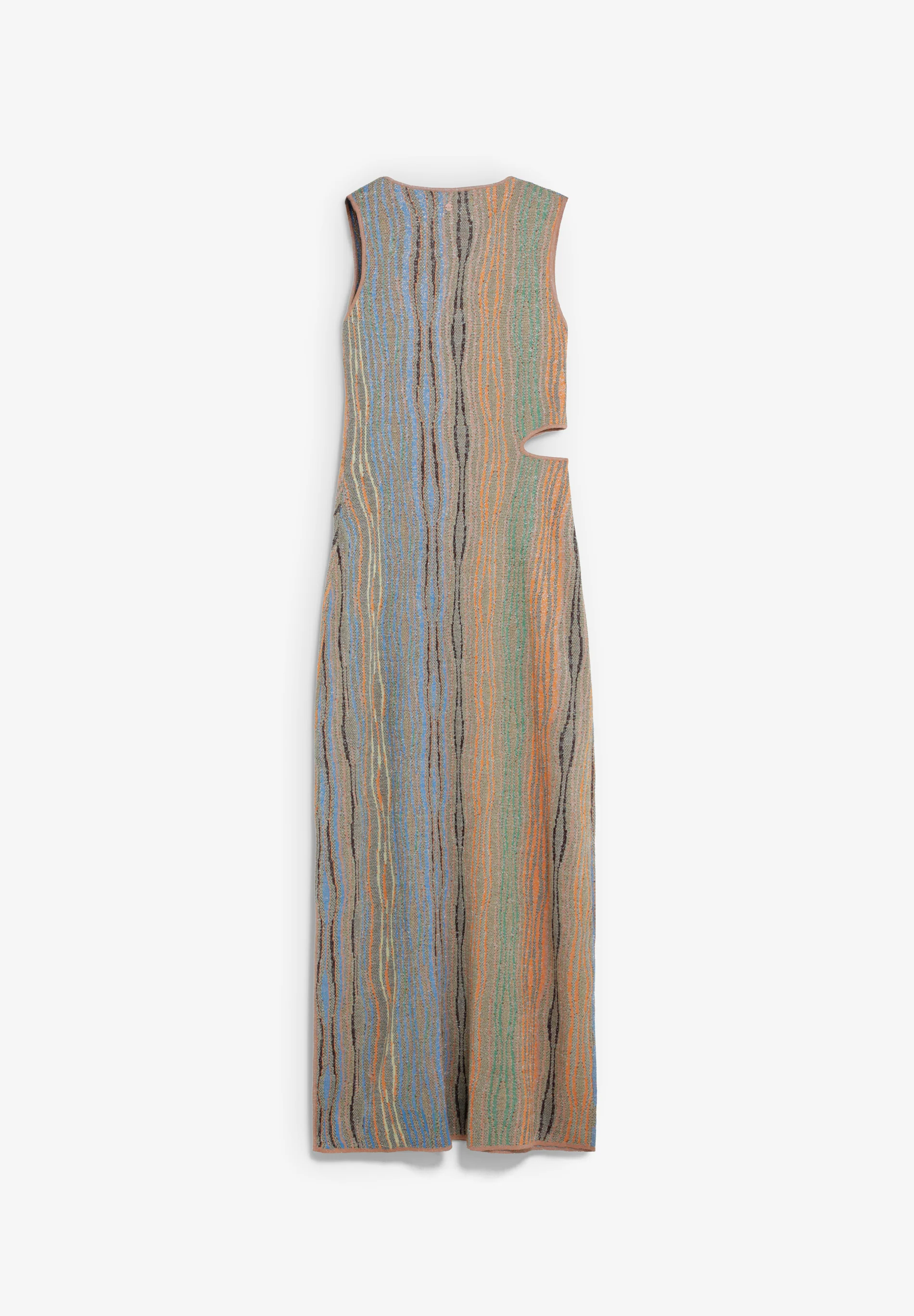 VESTIDO LARGO JACQUARD CON CUT OUT - Image 5