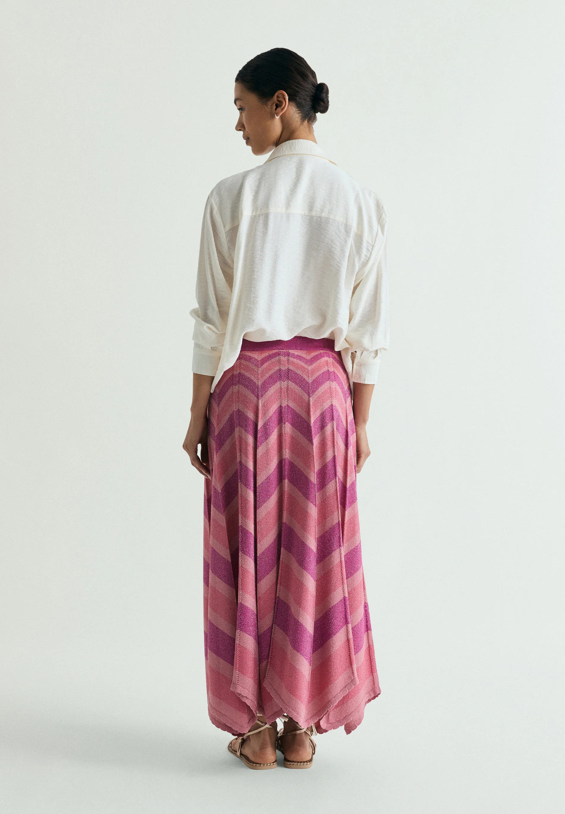 FALDA MIDI PUNTO LÚREX - Image 4