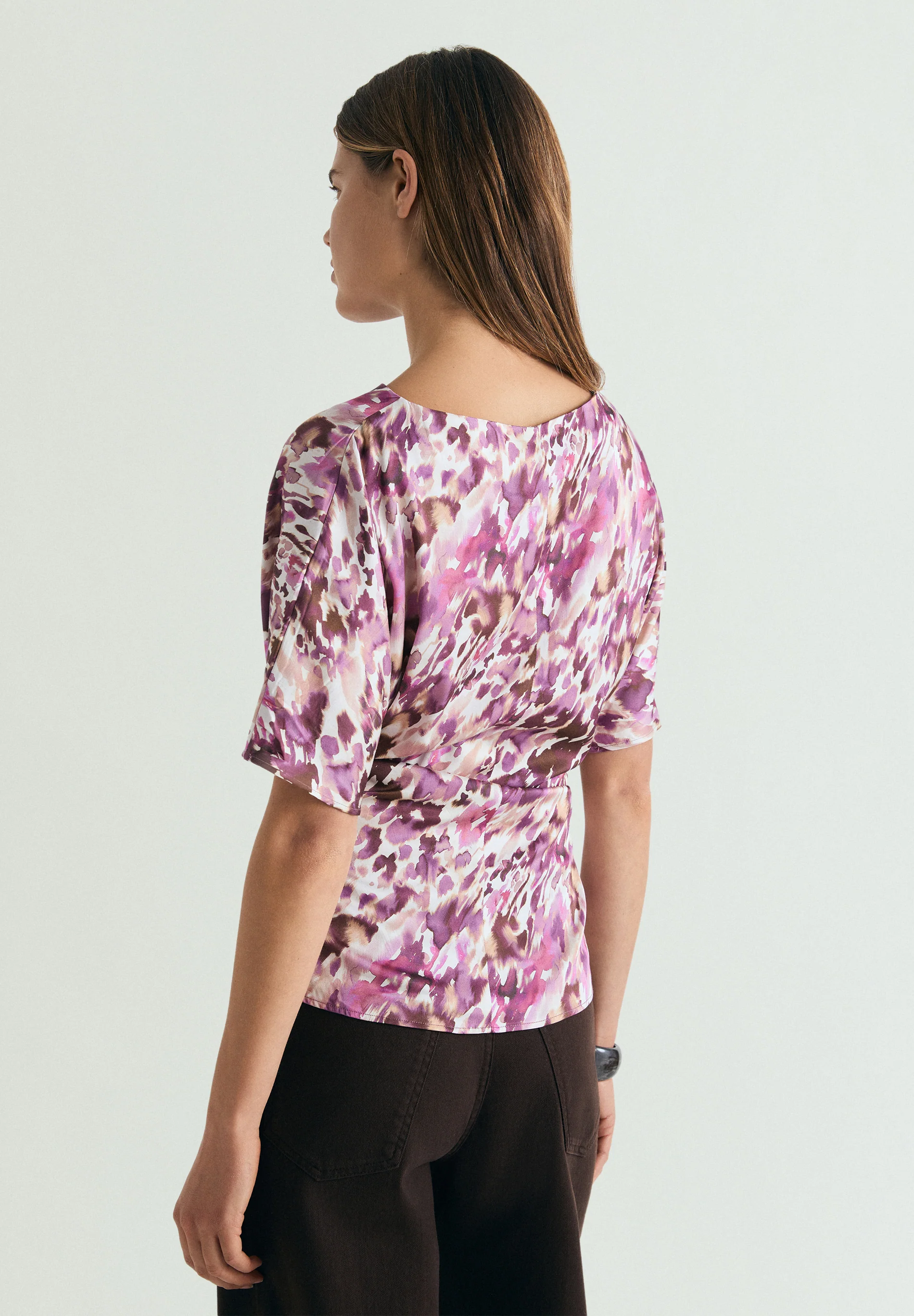 TOP ESTAMPADO DRAPEADO LATERAL - Image 3
