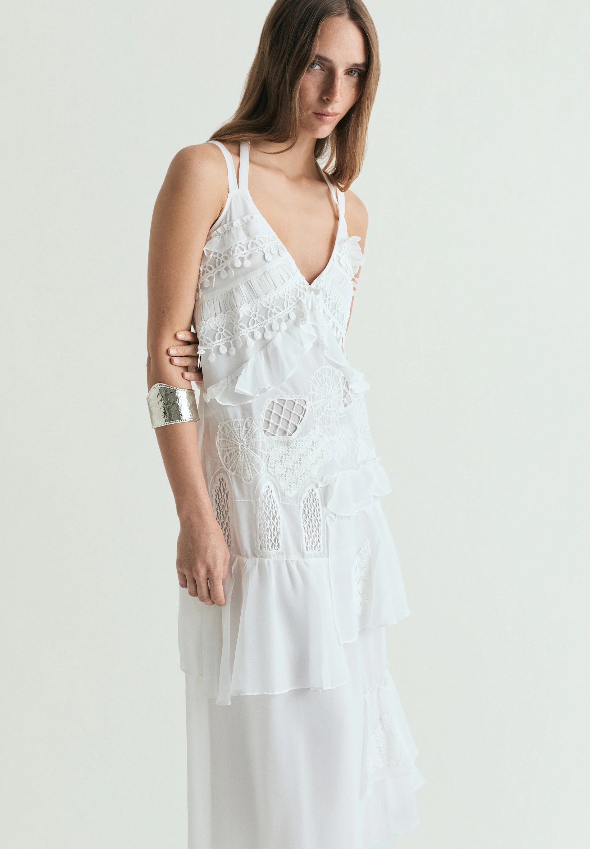 VESTIDO ENCAJE VOLANTES - Image 2