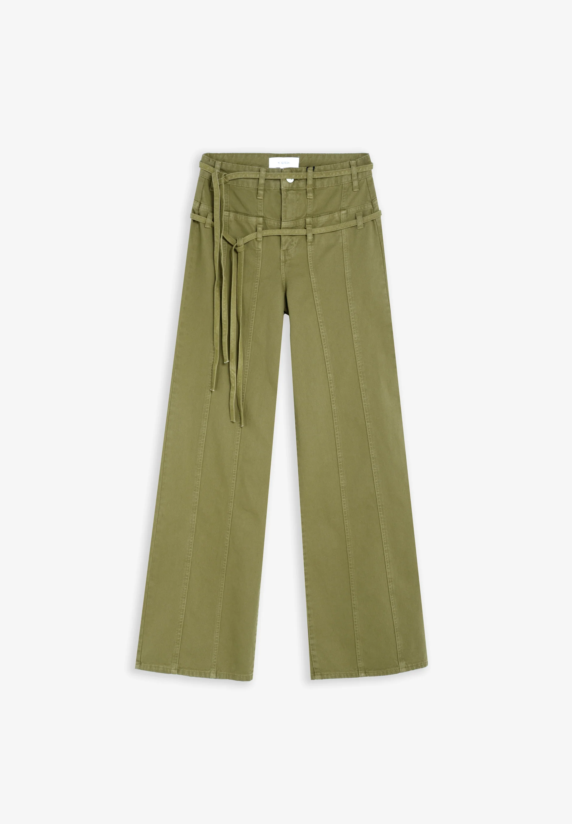 PANTALÓN DENIM DOBLE CINTURÓN - Image 4